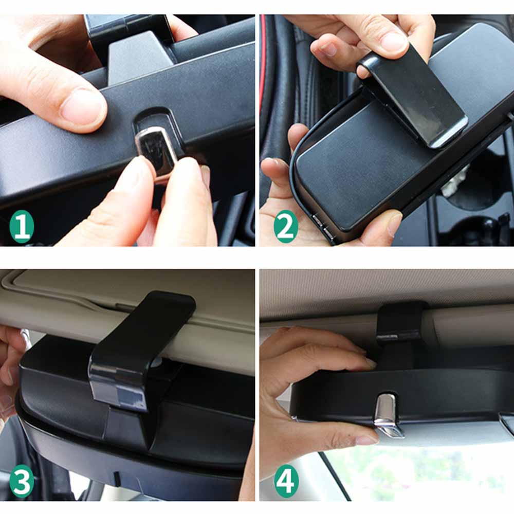 Car Sunglasses Holder Box Best Sellers Car Accessories Color Name : Black|Gray|Pink|Beige 