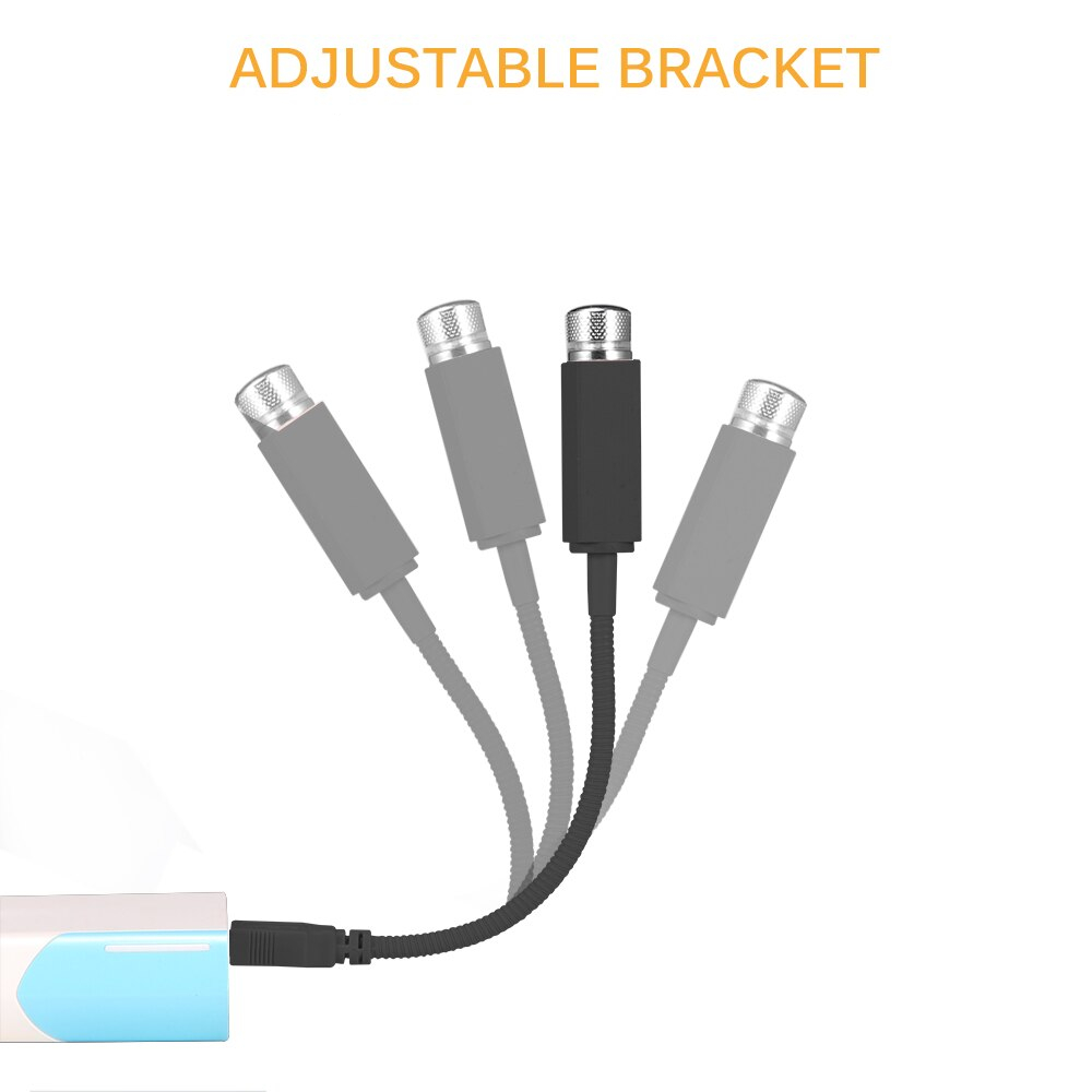 Onever Mini LED Car Roof Star Night Lights Projector Light Interior Ambient Atmosphere Galaxy Lamp Decoration Light USB Plug