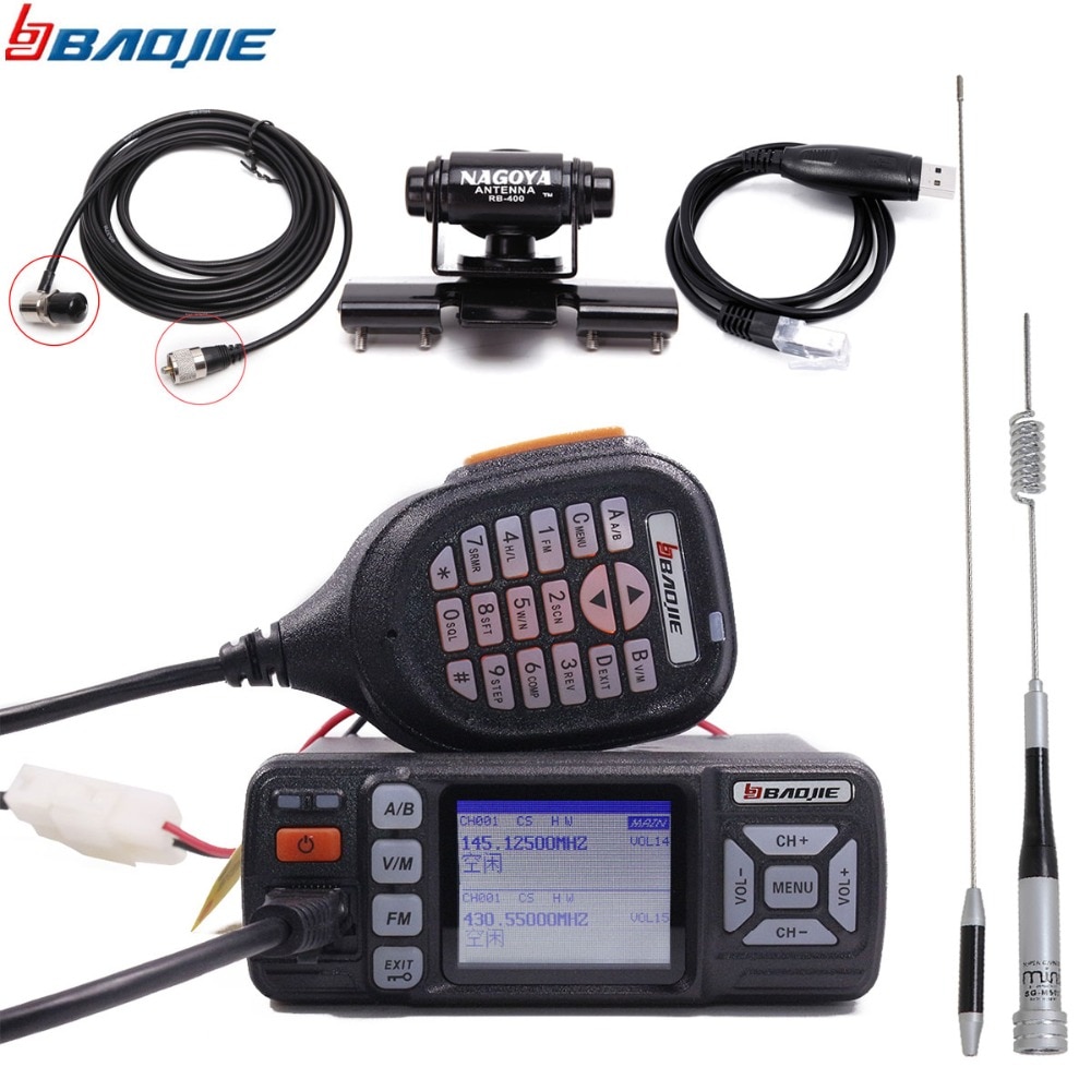 Baojie BJ-318 Car Radio Walkie Talkie Dual Band VHF UHF Mobile Radio 20/25W 10 km Two Way Radio 10KM Upgrade of BJ-218 Z218 Baojie BJ-318 Car Radio Walkie Talkie Dual Band VHF UHF Mobile Radio 20/25W 10 km Two Way Radio 10KM Upgrade of BJ-218 Z218