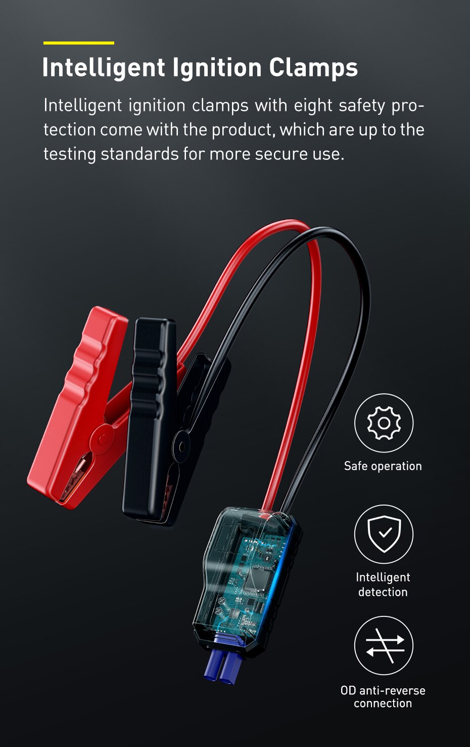 Baseus 20000mAh Car Jump Starter Power Bank 2000A 12V Portable Battery Charger Auto Emergency Booster Starting Device Jump Start