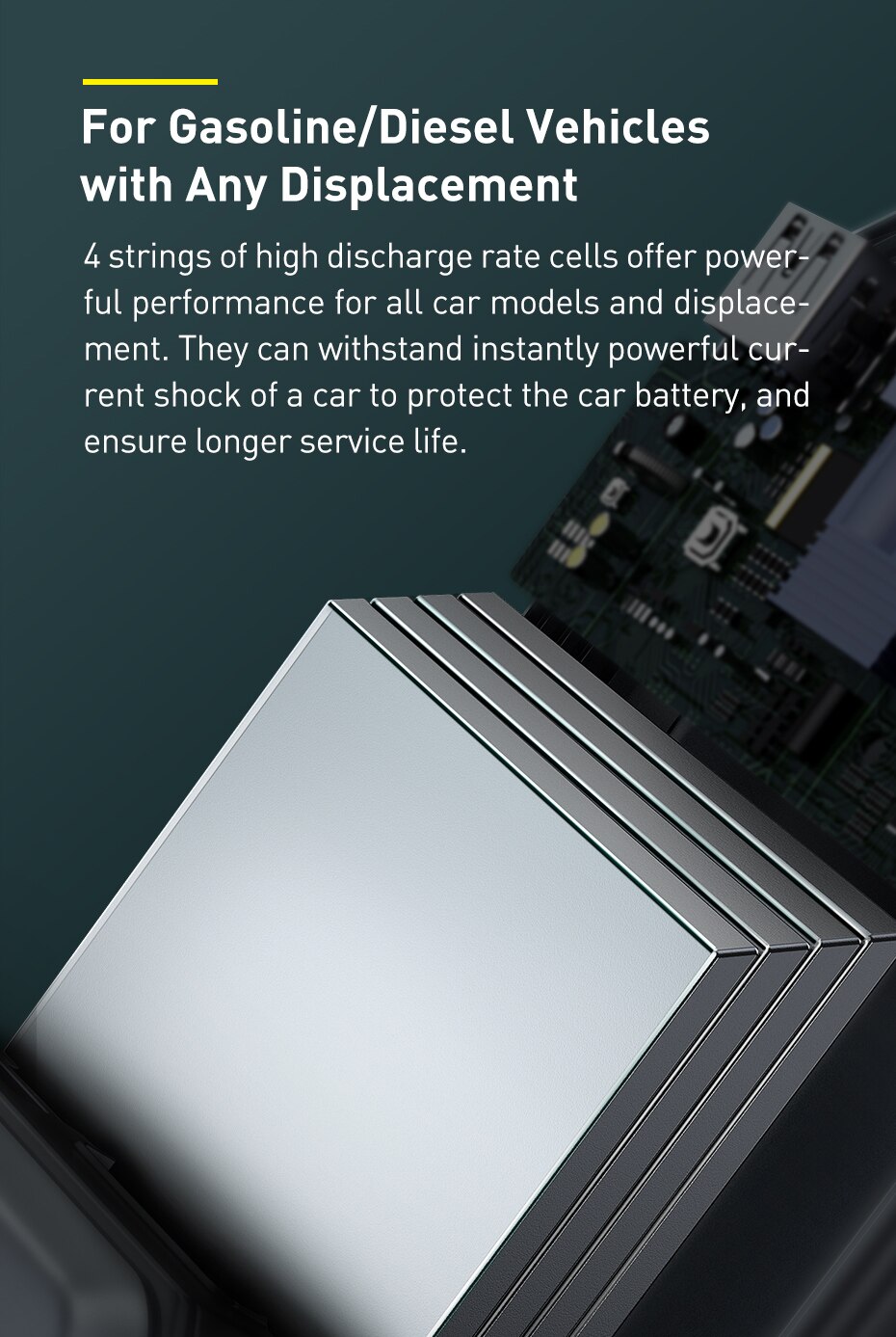 Baseus 20000mAh Car Jump Starter Power Bank 2000A 12V Portable Battery Charger Auto Emergency Booster Starting Device Jump Start